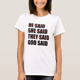 Camiseta Dios tiene la palabra final