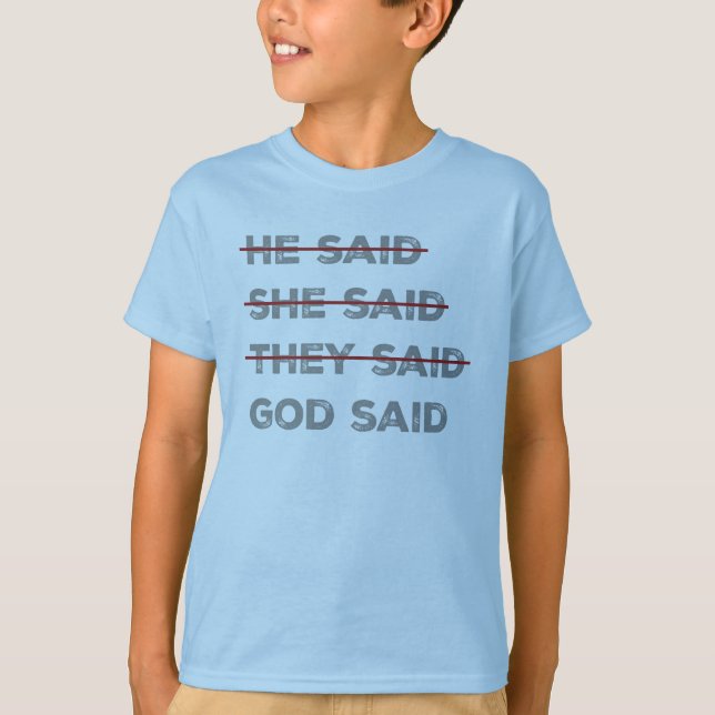 Camiseta Dios tiene la palabra final (Anverso)
