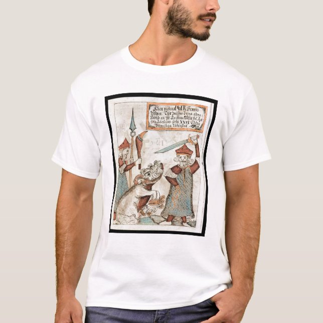 Camiseta Dios Tyr de los nórdises que pierde su mano al (Anverso)