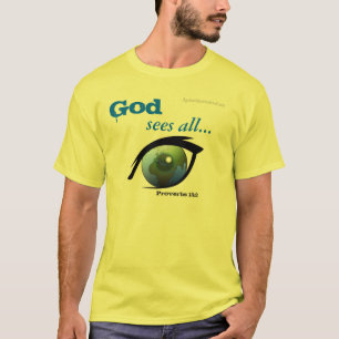 Camiseta Dios ve toda la biblia citar