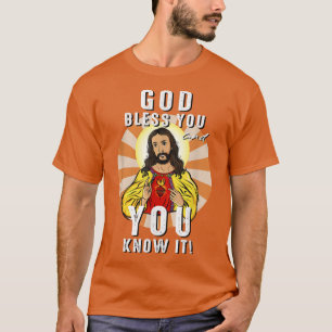 Camiseta DIOS Vintage Te Bendice Y Lo Sabes Cristiano