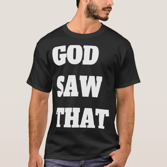 Camiseta Dios vio eso (Anverso)
