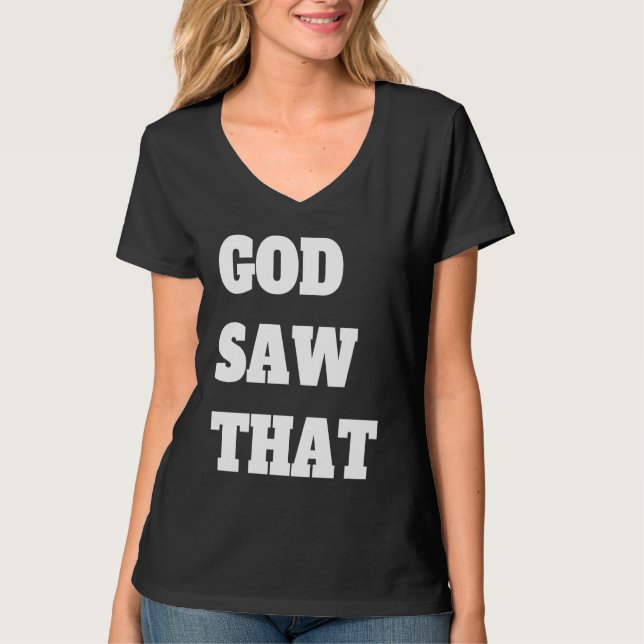 Camiseta Dios vio eso (Anverso)