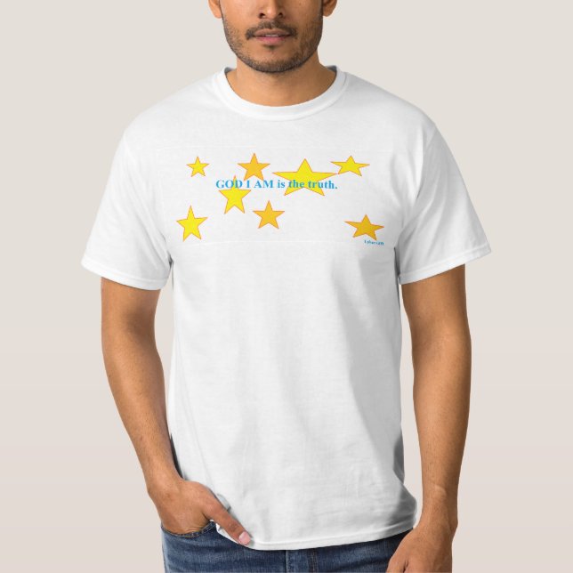 Camiseta DIOS YO SOY es la verdad. (Anverso)