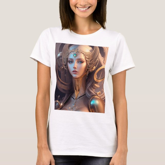 Camiseta Diosa Aphrodite Cyborg (Anverso)