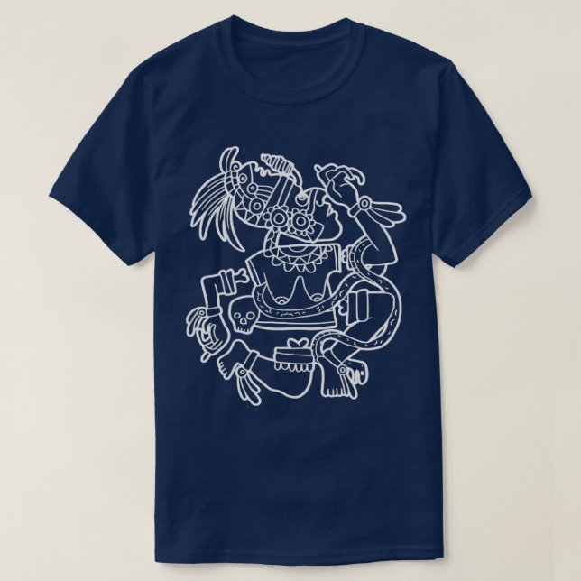 Camiseta Diosa azteca coyolxauhqui diosa lunar inca maya (Diseño del anverso)
