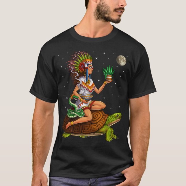 Camiseta Diosa Azteca Mayahuel (Anverso)