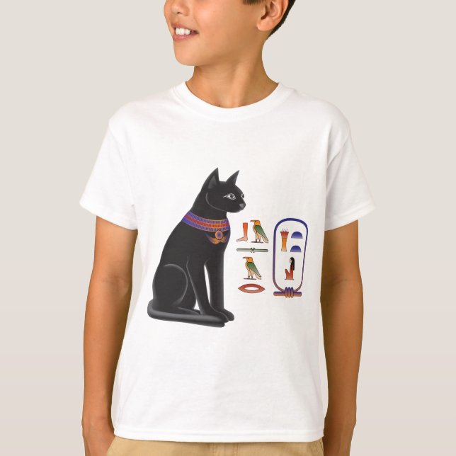 Camiseta Diosa Bastet del gato egipcio (Anverso)