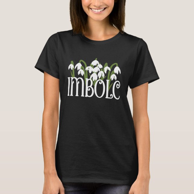 Camiseta Diosa célebre de Imbolc Wiccan Holiday Snowdro (Anverso)