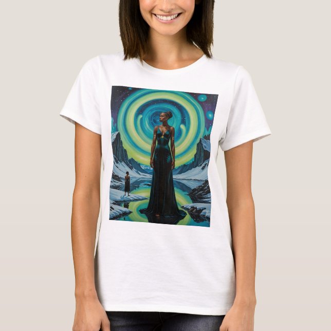 Camiseta Diosa Celestial Cosmic Dreamscape Tee (Anverso)