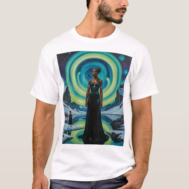 Camiseta Diosa Celestial Cosmic Dreamscape Tee (Anverso)