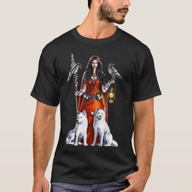 Camiseta Diosa celta Morrigan (Anverso)