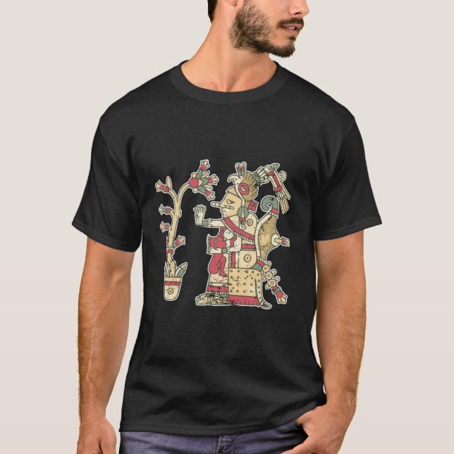 Camiseta Diosa de Dios azteca Historia Hoodie Ritual Gi (Anverso)