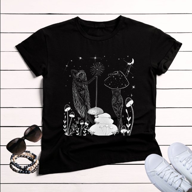 Camiseta Diosa de la luna de hongos celestes (Subido por el creador)
