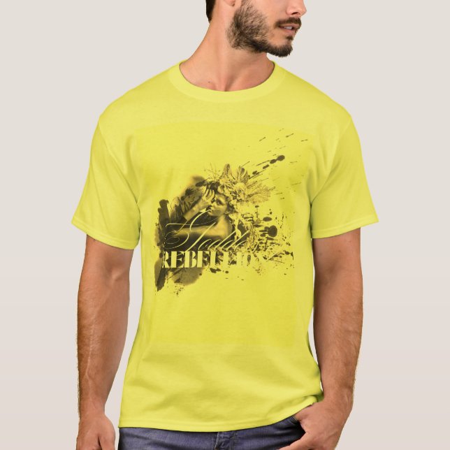 Camiseta Diosa de la rebelión - Audaz Retrato Ink-SplasAr (Anverso)