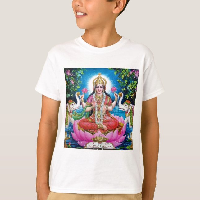 Camiseta Diosa de Lakshmi del amor, de la prosperidad, y de (Anverso)