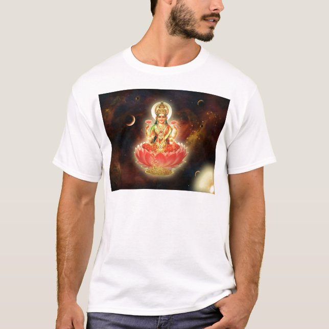 Camiseta Diosa de Maa Maha Lakshmi Devi Laxmi de la riqueza (Anverso)
