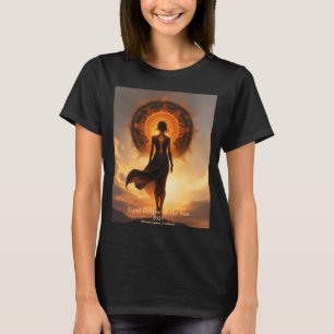 Camiseta Diosa del eclipse solar total mirando al sol