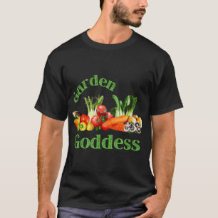 Camiseta Diosa del Jardín Fruta orgánica y jardineros veget