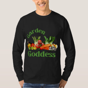 Camiseta Diosa del Jardín Fruta orgánica y jardineros veget