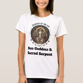 Camiseta Diosa del Sol y Serpiente Sagrada