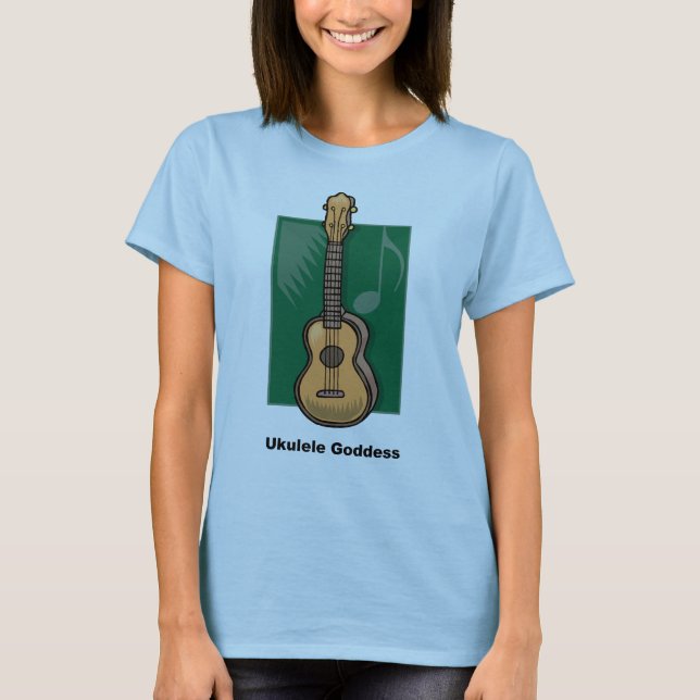 Camiseta Diosa del Ukulele (Anverso)