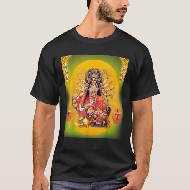 Camiseta Diosa Durga en plena Divina Gloria TShirt T Shirt (Anverso)