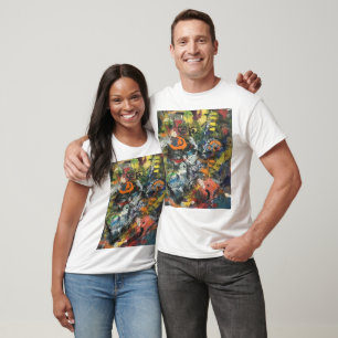 Camiseta Diosa Emplumada Abstracta Hankamer Artjunkhaus