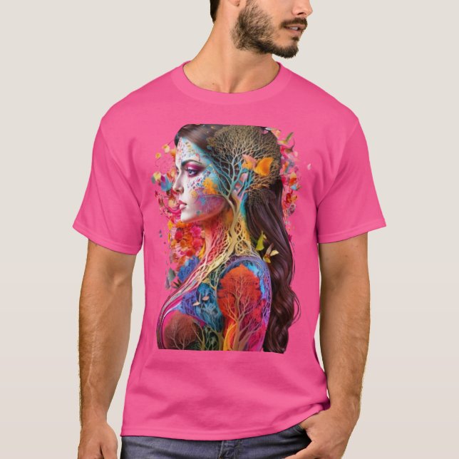 Camiseta Diosa etérea - Árbol de vida (Anverso)