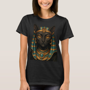 Camiseta Diosa gata egipcia   Bastet Golden