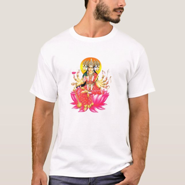 Camiseta Diosa Gayatri Devi Deity Hindu (Anverso)
