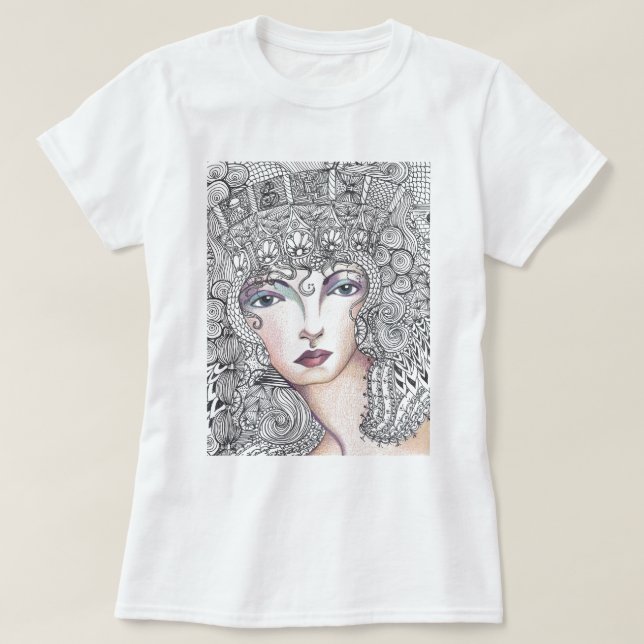 Camiseta diosa griega (Diseño del anverso)