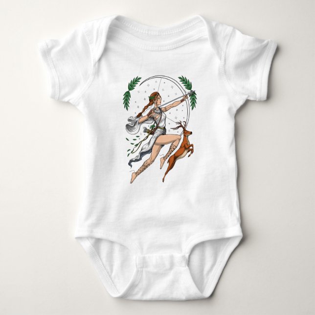 Camiseta Diosa griega Artemis (Anverso)