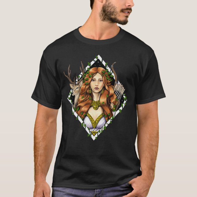 Camiseta Diosa griega Artemis (Anverso)