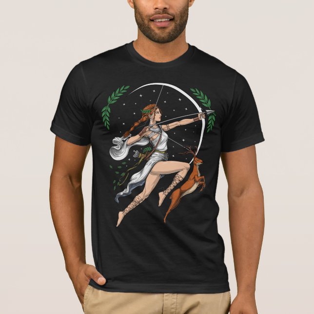 Camiseta Diosa griega Artemis (Anverso)