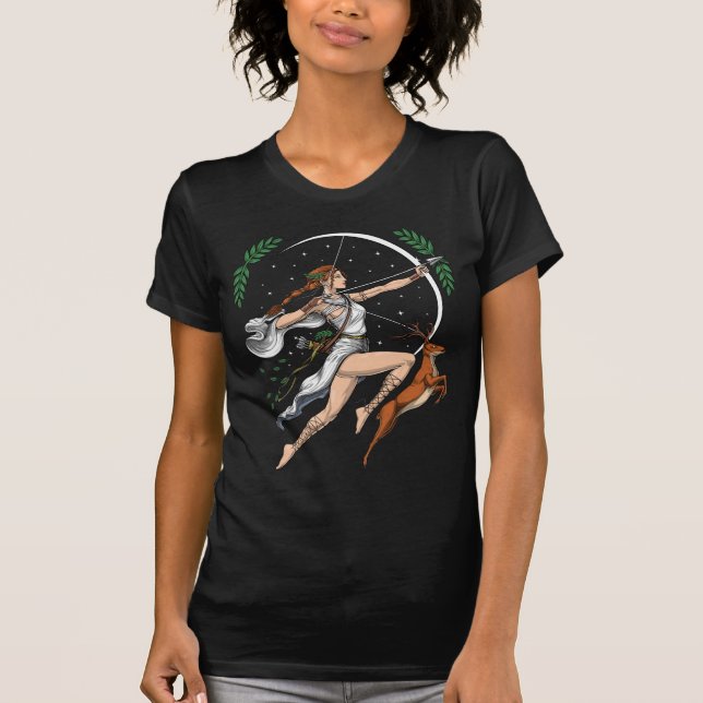 Camiseta Diosa griega Artemis (Anverso)