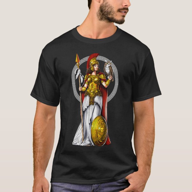 Camiseta Diosa griega Atenea (Anverso)