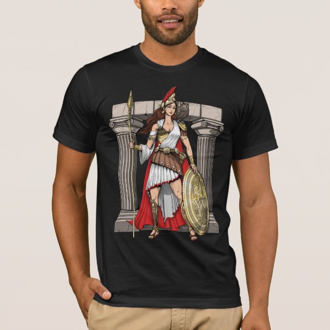 Camiseta Diosa griega de Atenea (Anverso)