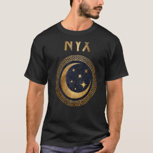 Camiseta Diosa Griega Nyx De Símbolo Nocturno Antiguo
