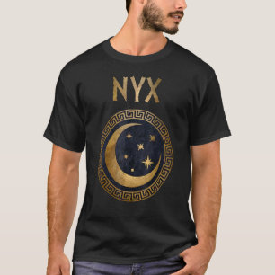 Camiseta Diosa Griega Nyx De Símbolo Nocturno Antiguo