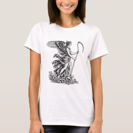 Camiseta diosa griega Venus el mar con la hoz larga