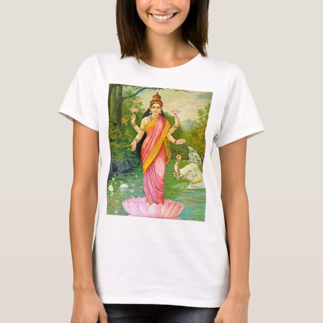 Camiseta Diosa hindú de Lakshmi (Anverso)