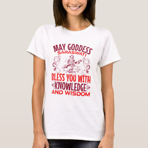 Camiseta Diosa hindú de Saraswati Puja