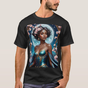 Camiseta Diosa iluminada por la luna en Tee de fantasía