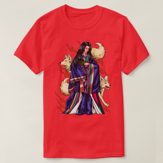 Camiseta Diosa japonesa Inari (Diseño del anverso)