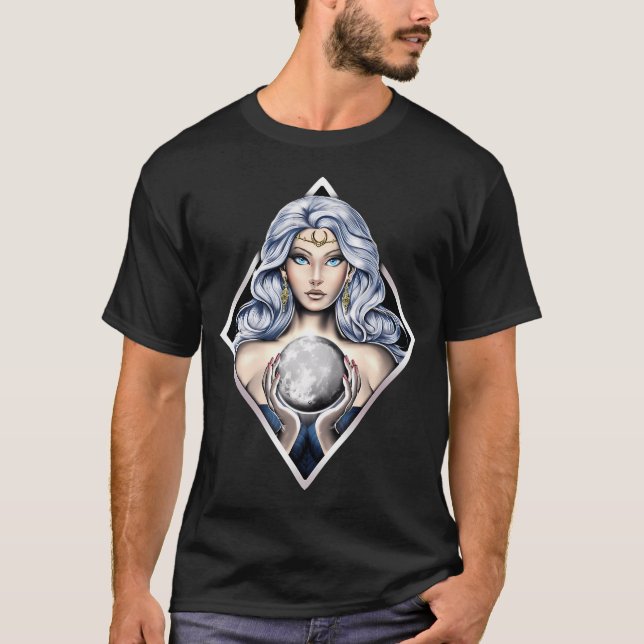 Camiseta Diosa lunar griega Nyx (Anverso)