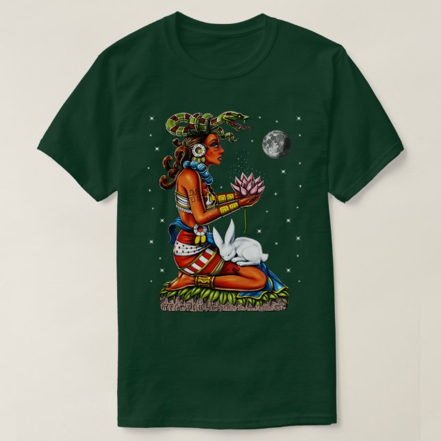 Camiseta Diosa maya Ixchel (Diseño del anverso)