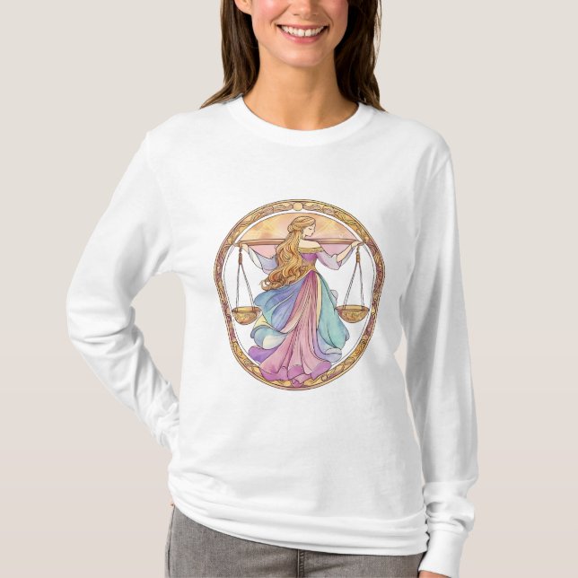 Camiseta Diosa Mística de Libra (Anverso)