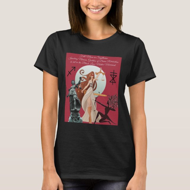Camiseta Diosa Némesis De La Retribución Divina - Para Ayud (Anverso)