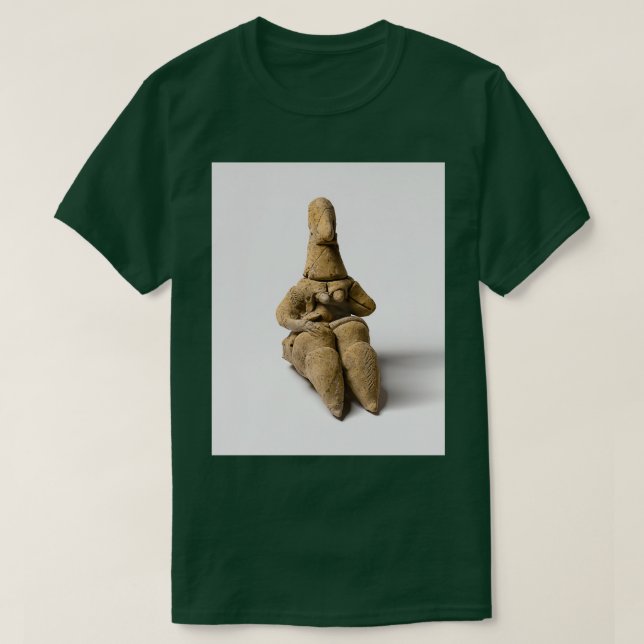 Camiseta Diosa neolítica prehistórica BigArt figuro (Diseño del anverso)